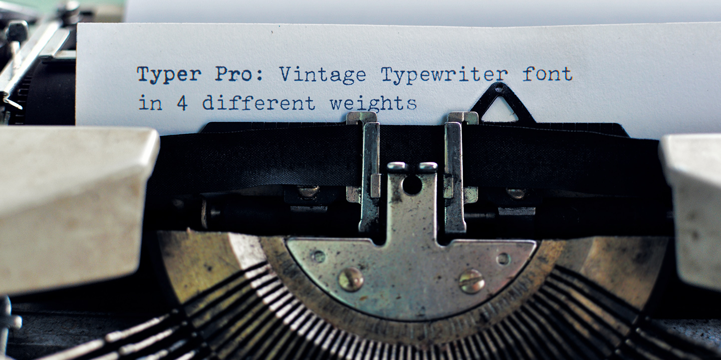 Typer Pro: Typeface